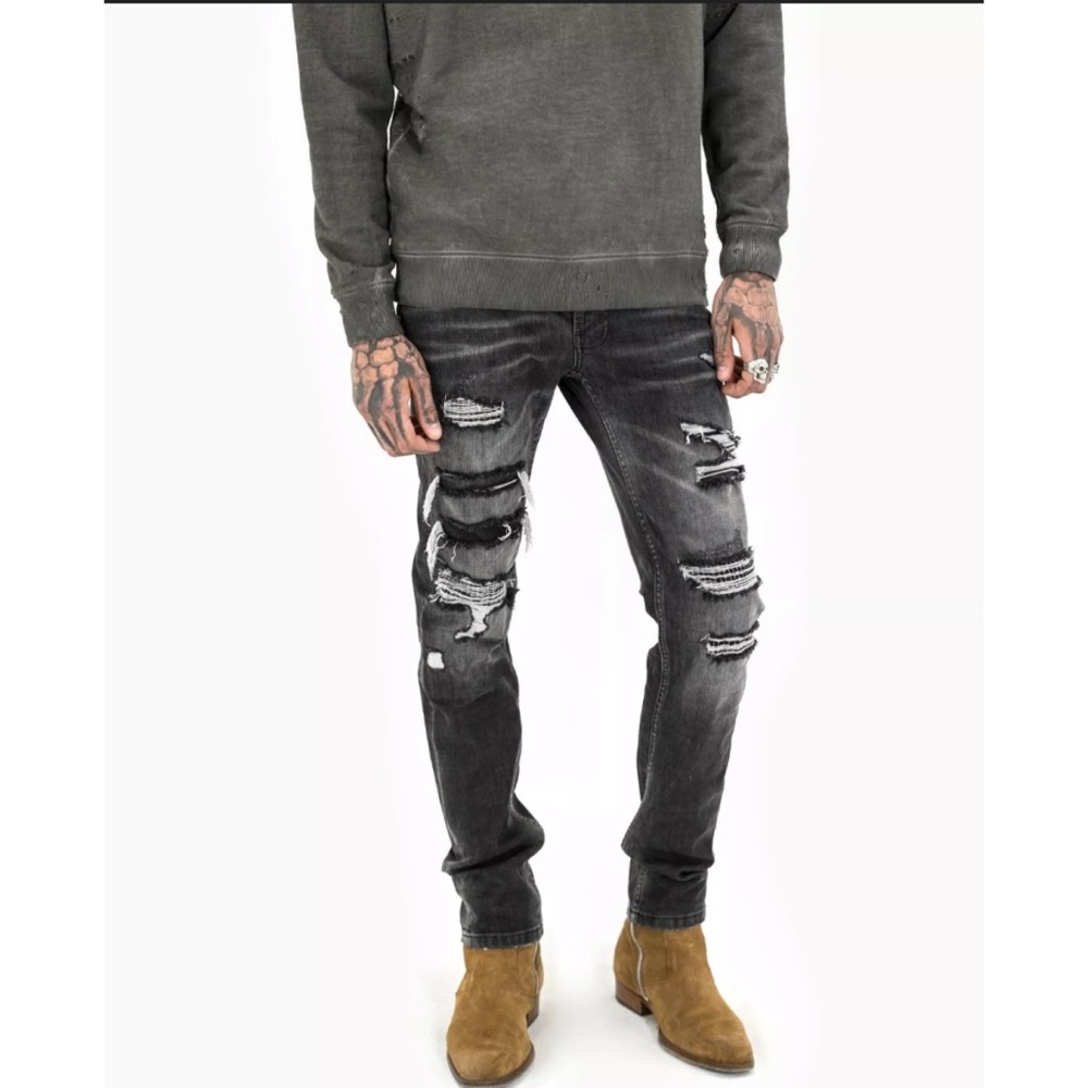 PREACH JEANS Ripped Super Slim Fit - New W/ Tags